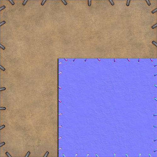 Old tileable stitched leather  preview image